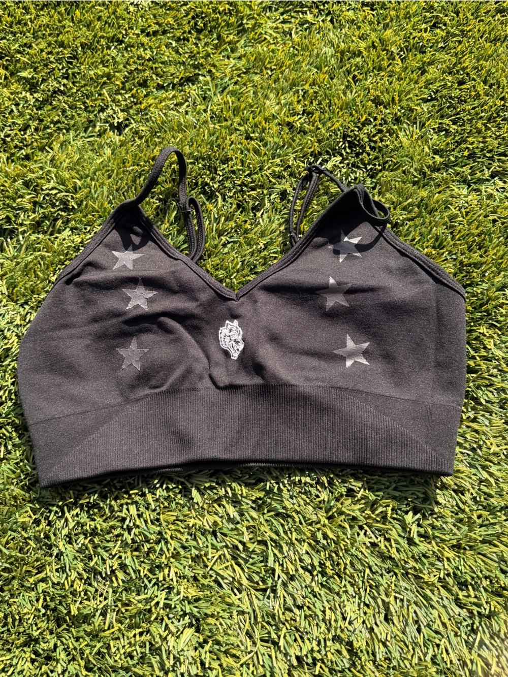 Darc Sport Black Star-Accent Women's Sports Bralette
